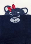 LARMINI Колготки LR-C-BEAR-B-B-RED-LGS-B-G, цвет темно-синий/кремовый