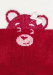LARMINI Колготки LR-C-BEAR-B-B-S-B-G, цвет бордовый/кремовый