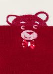 LARMINI Колготки LR-C-BEAR-B-B-LGS-B-G, цвет бордовый/кремовый