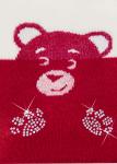 LARMINI Колготки LR-C-BEAR-164831, цвет бордовый/кремовый