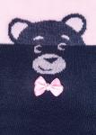 LARMINI Колготки LR-C-BEAR-B-B-LGS-B-G, цвет серый/розовый