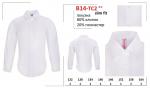 B14-TC2d** (122-164) Блузка для девочек притал. длин. рукав, BROSTEM