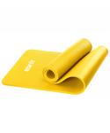 Коврик для йоги и фитнеса FM-301, NBR, 183x61x1,5 см, желтый
