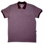 Рубашка-поло с карманом (Fayz-M), пике, бордовый (молния), арт. FZ041-06