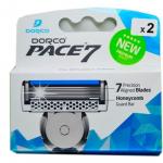 DORCO PACE7 2'S кассета с  семью лезвиями, 2 шт