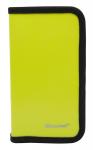 Пенал 19х11 см 1 отделение пластик Neon желтый Silwerhof
