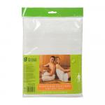 Вафельное полотенце-простынь банное, белое 80*150см, в пакете Банные штучки