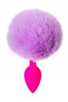 Анальная втулка с хвостом ToDo by Toyfa Sweet bunny, силикон, розовая, 13 см, O 2,8 см, 44 г