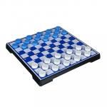 LDGames Игра шашки бело-голубые, 19,5x10x3,5 см