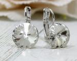 Серьги кристаллами Swarovski