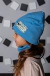 КМ "FLT Стразы Голубой" (шапка + снуд)