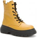 BETSY желтый иск.кожа детские (для девочек) ботинки (О-З 2022)