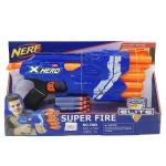 Бластер с мягкими пулями NERF X-Hero Super Fire (7069)