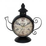 LADECOR CHRONO Часы настольные металлические, 21x10x22 см, 1xAA, цвет черный