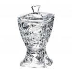 Конфетница с крышкой на ножке Crystalite Bohemia Facet 24см