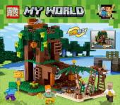 Конструктор PRCK My World Домик на дереве Харданса 465 деталей   (63106)