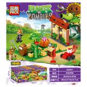 Конструктор PRCK Plants vs. Zombies 4в1 8шт в упак.   (69317)