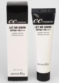 Secret Key CC cream LET ME KNOW SPF50+ РА+++ CС крем для лица солнцезащитный осветляющий