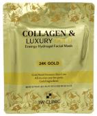 3W CLINIC Collagen & Luxury Gold Energy Hydrogel Facial Mask Гидрогелевая маска для лица с золотом