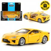 Машина металлическая  Lexus LFA  1:32, звук/свет, двери откр., инерционная, с подарком