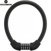 Замок кодовый с тросом Rockbros RKS502-BK, 17*400