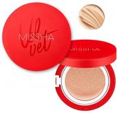 Missha Velvet Finish Cushion SPF50+ PA+++ #23 Тональный кушон с матовым финишем (натурал беж)