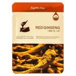 FarmStay Visible Difference Mask Sheet Red Ginseng Восстанавливающая тканевая маска для лица с экстрактом красного женьшеня