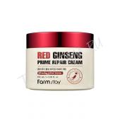 Farm Stay Red Ginseng Prime Repair Cream .Восстанавливающий крем с красным женьшенем