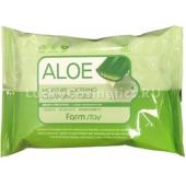 Farm Stay Aloe Moisture Soothing Cleansing Tissue Очищающие увлажн салфетки с экстрактом алоэ