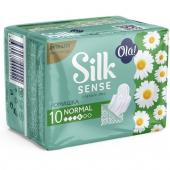 Прокладки женские OLA! Silk Sense CLASSIC WINGS SINGLES NORMAL Ромашка в инд. уп. 10 шт