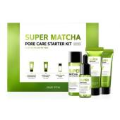 Super Matcha Pore Care Starter Kit Набор миниатюр с Матча (4 предмета)