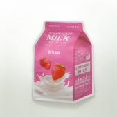 A'PIEU MILK ONE-PACK Осветляющая маска с экстрактом клубники, 21г