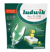 Таблетки для посудомоечных машин Ludwik All in One «Лимон» 41 шт