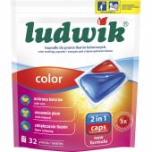 Гелевые капсулы для стирки цветных тканей Ludwik Color 32 шт