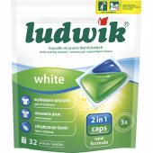 Гелевые капсулы для стирки белых тканей Ludwik White 32шт