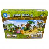 Конструктор ZHEGAO Cube World: Приключения в джунглях: пляж 291 дет. (QL0571)