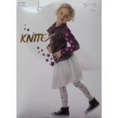 K-33 Колготки STARS 116/122 белые для девочек KNITTEX