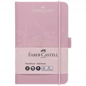 Бизнес-блокнот А6, 194л., Faber-Castell, матовая ламинация, тиснение ВД-лаком, цвет дымчато-розовый, 10-027-828