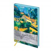 Записная книжка А5 80л. ЛАЙТ, кожзам, Greenwich Line Vision. Cezanne. Turning Road, тон. блок в точку, NA5b_30786