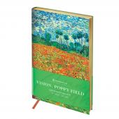 Ежедневник недатированный В6, 136л, кожзам, Greenwich Line Vision. Van Gogh. Poppy field, тон. блок, зол. срез, ENB6-30178