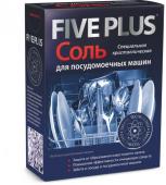 Соль для посудомоечных машин "FIVE PLUS", 1,5 кг