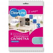 Салфетка из вискоза 5шт 30*34см 3шт "Этюд" Clear Line