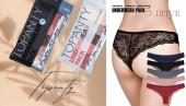 Набор женских трусиков TOPANTY 1002, BRAZILIAN, 5 шт/уп