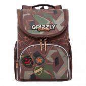 Рюкзак школьный с мешком Grizzly RAm-285-6