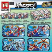 Конструктор Minger Transformers Hero: Супергерои 4в1 8шт в уп. 529 дет. в наборе (MG556)