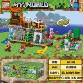 Конструктор PRCK My World: Реликвии джунглей 4в1 8шт в уп. (63120)