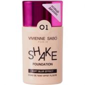 Vivienne Sabo Тональный крем с натуральным блюр эффектом /Soft blur foundation/Fond de teint effet floute "Shakefoundation"тон 01