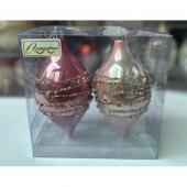 Набор украшений SHINE "Star Thread" 13,8х6,5 см (2 шт.), rose pink/baby pink