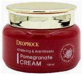 DEOPROCE WHITENING&ANTI-WRINKLE Антивозрастной крем с экстрактом граната, 100мл