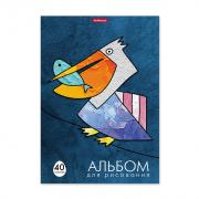 Альбом для рисования на клею ErichKrause® Birds, А4, 40 листов